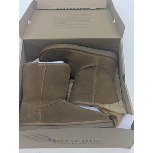 UGG Koolaburra Women’s W Koola Short Chestnut Suede Boots Size 8 - Picture 2 of 8